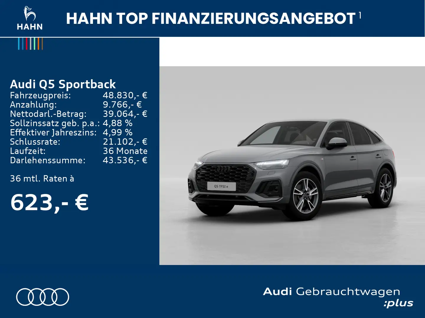 Audi Q5 50TFSIe quattro S-trc S-line Matrix Grau - 2