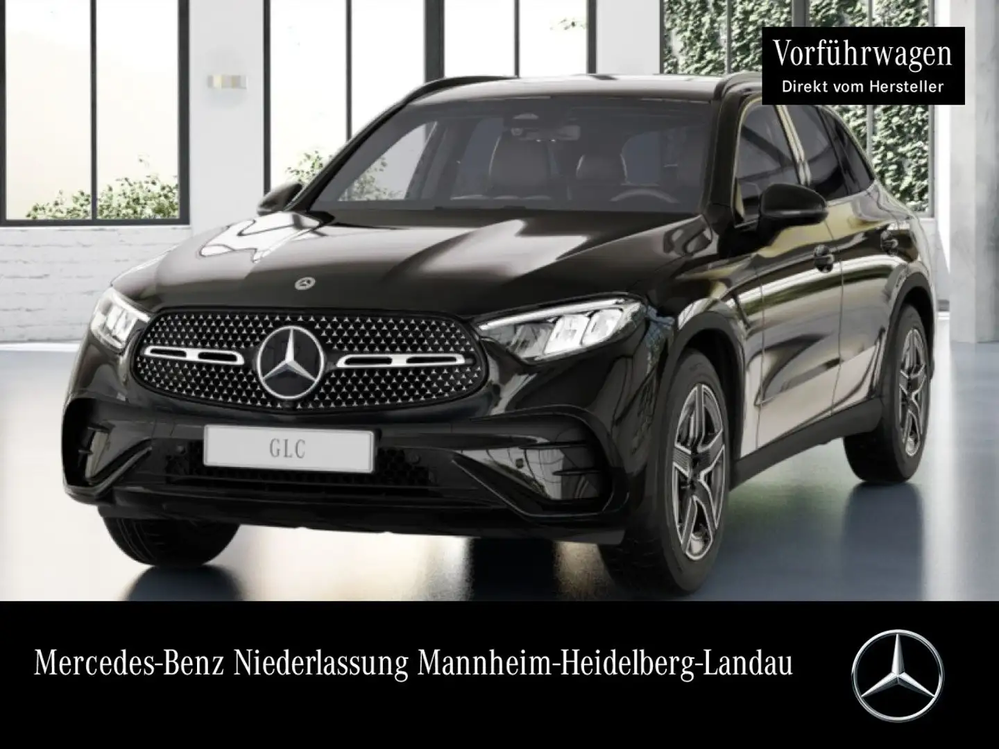 Mercedes-Benz GLC 220 d 4M AMG+NIGHT+AHK+LED+KAMERA+TOTW+KEYLESS Schwarz - 1