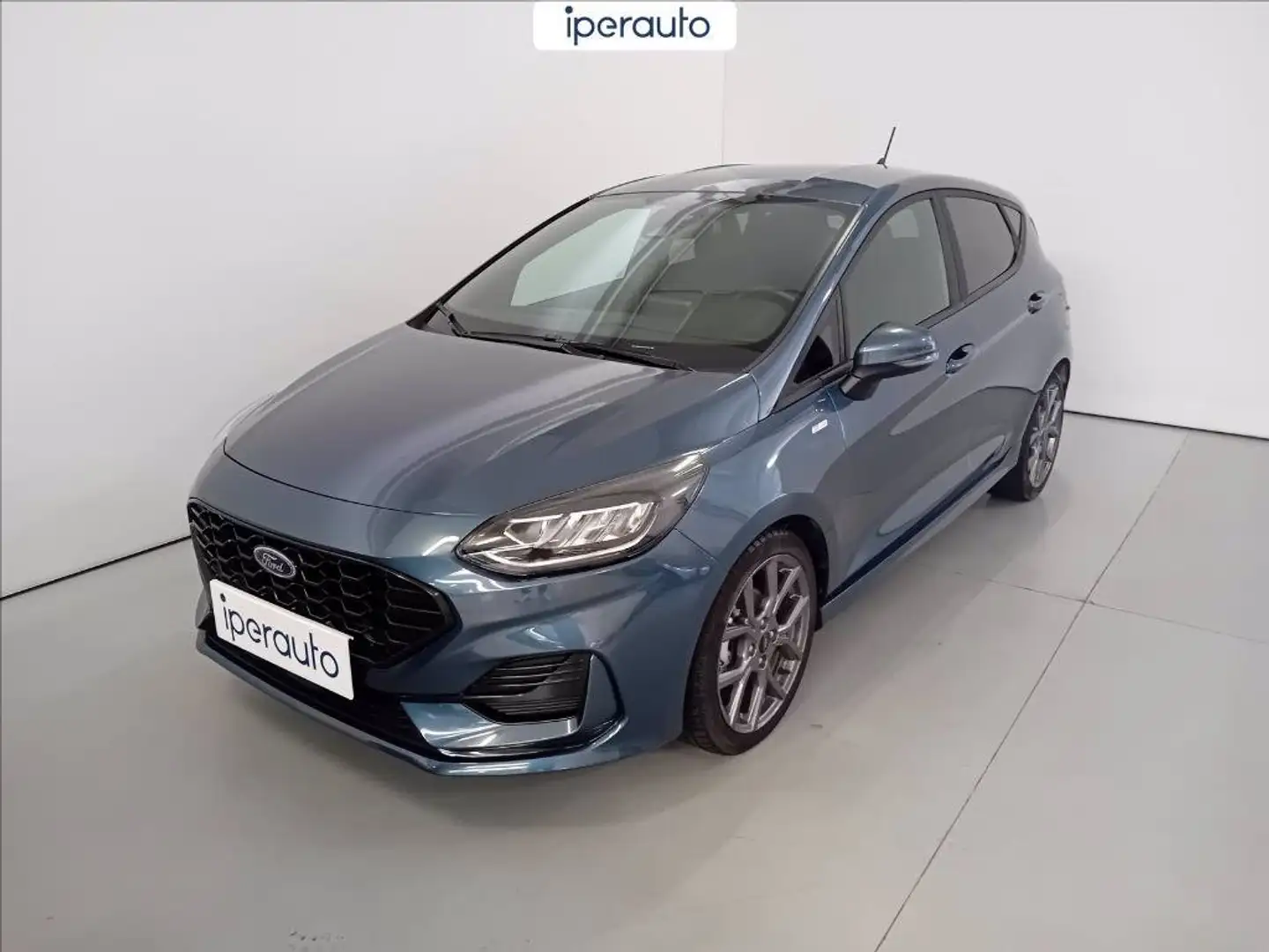 Ford Fiesta 5p 1.0 ecoboost h st-line x 125cv powershift Blauw - 1