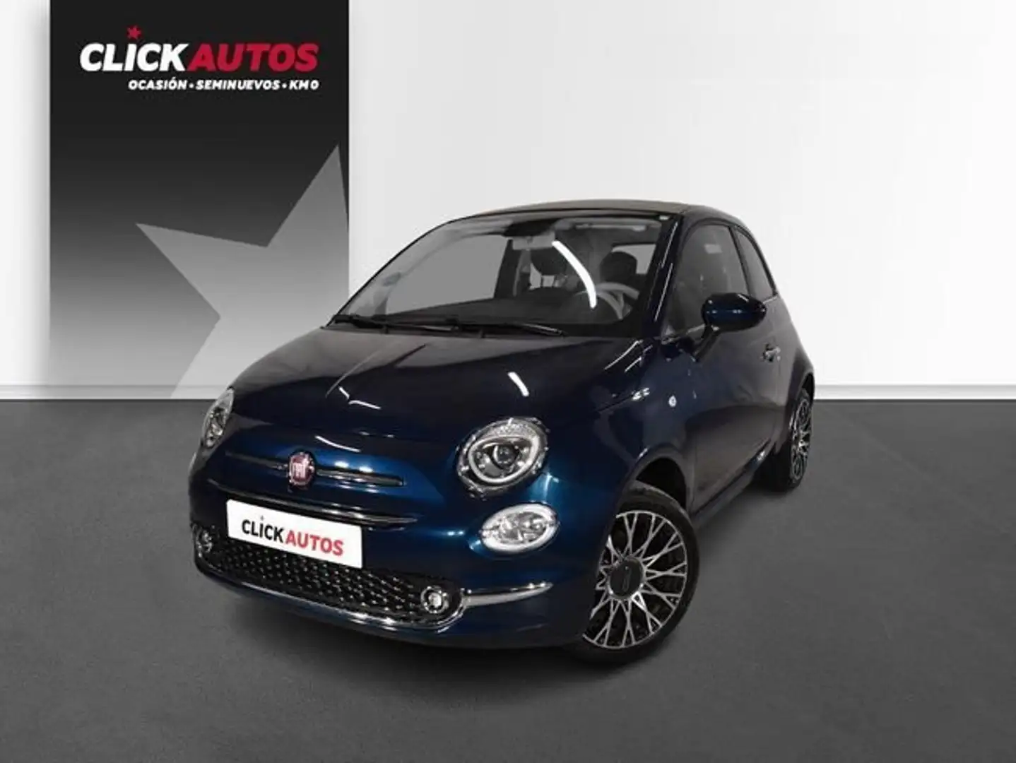 Fiat 500 1.0 Hybrid 70CV Monotrim Bleu - 1