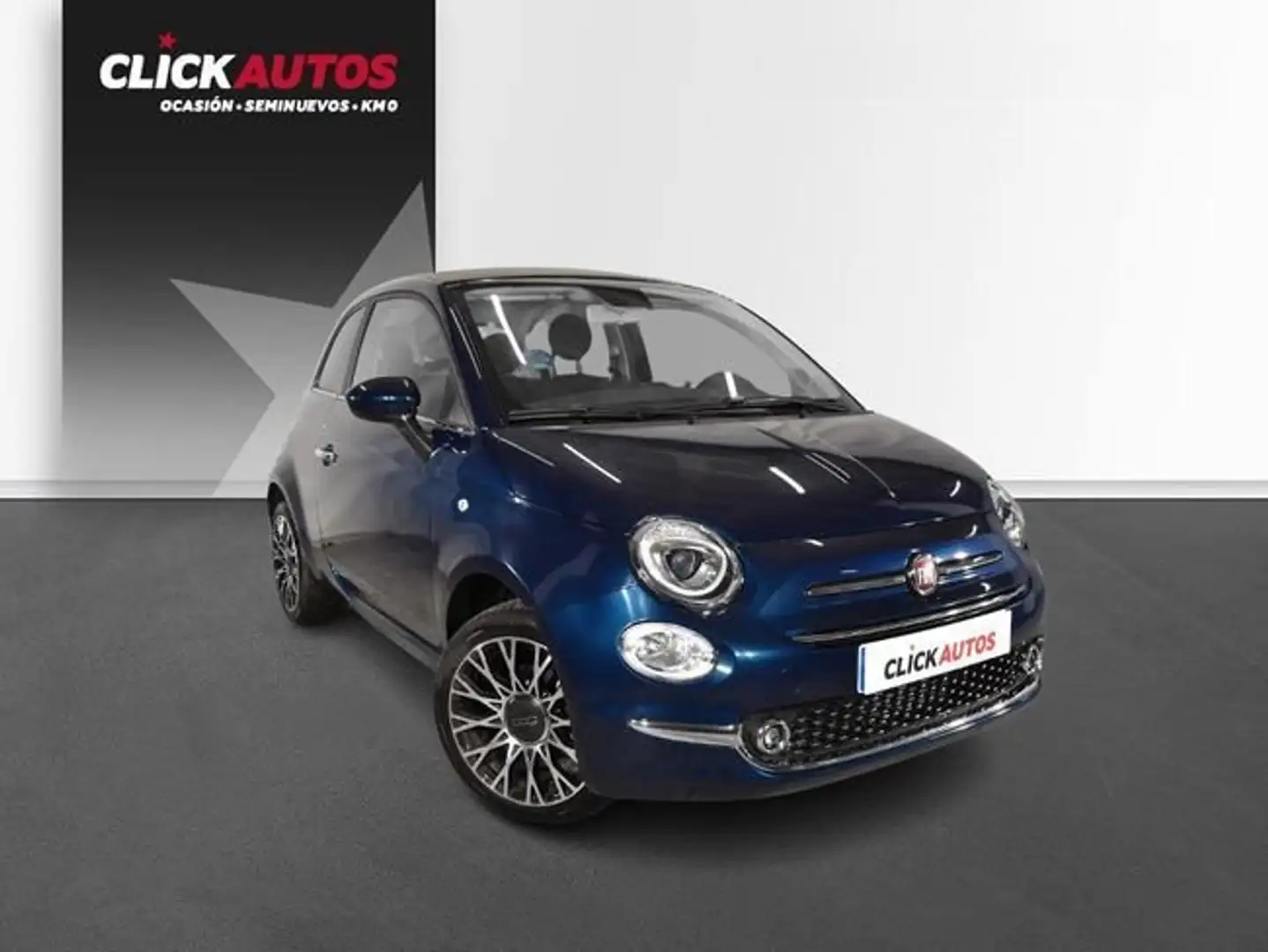 Fiat 500 1.0 Hybrid 70CV Monotrim Bleu - 2