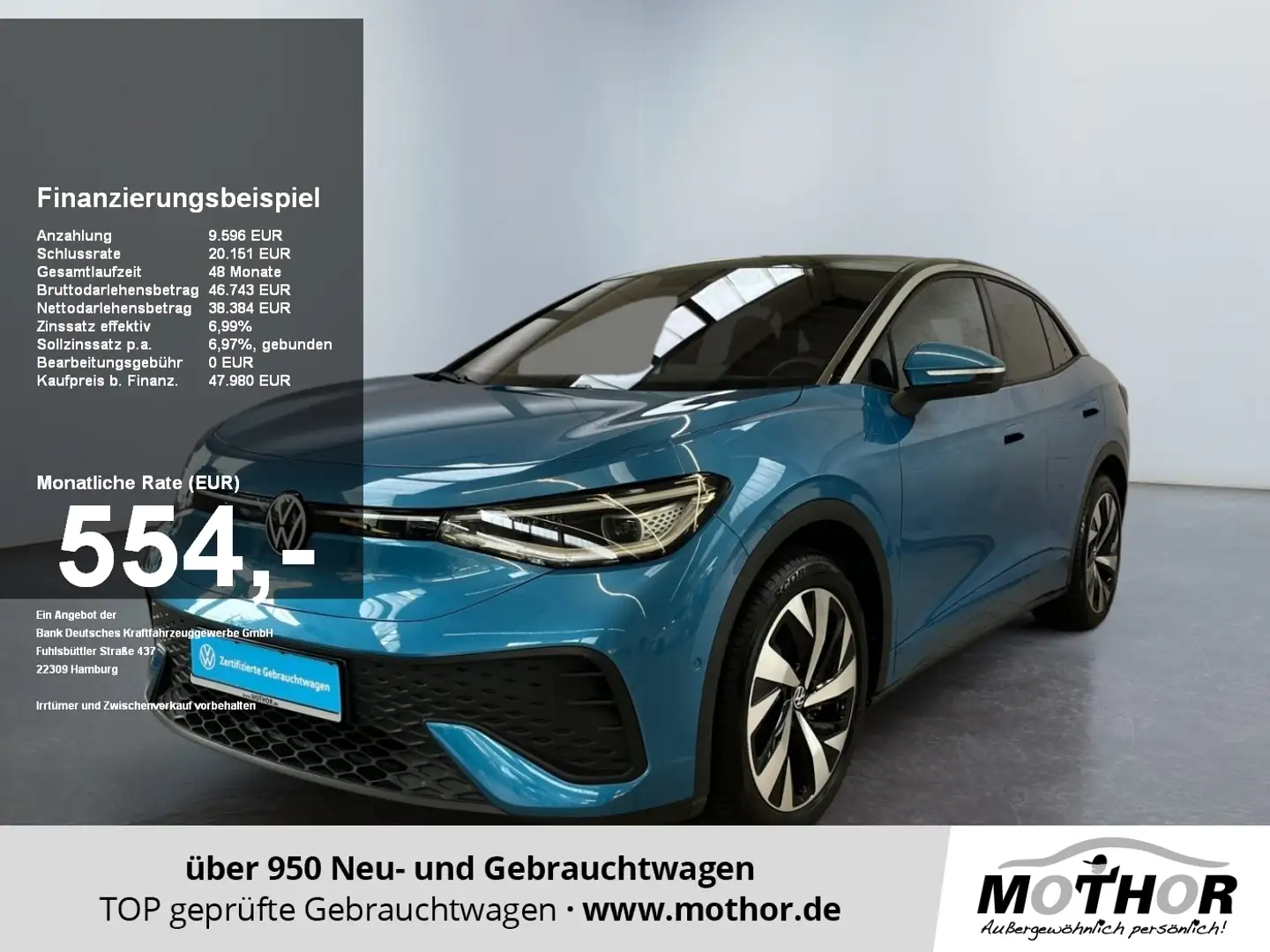 Volkswagen ID.5 .5 PRO W (77kWh) Anhängerkupplung schwenkbar Blau - 1