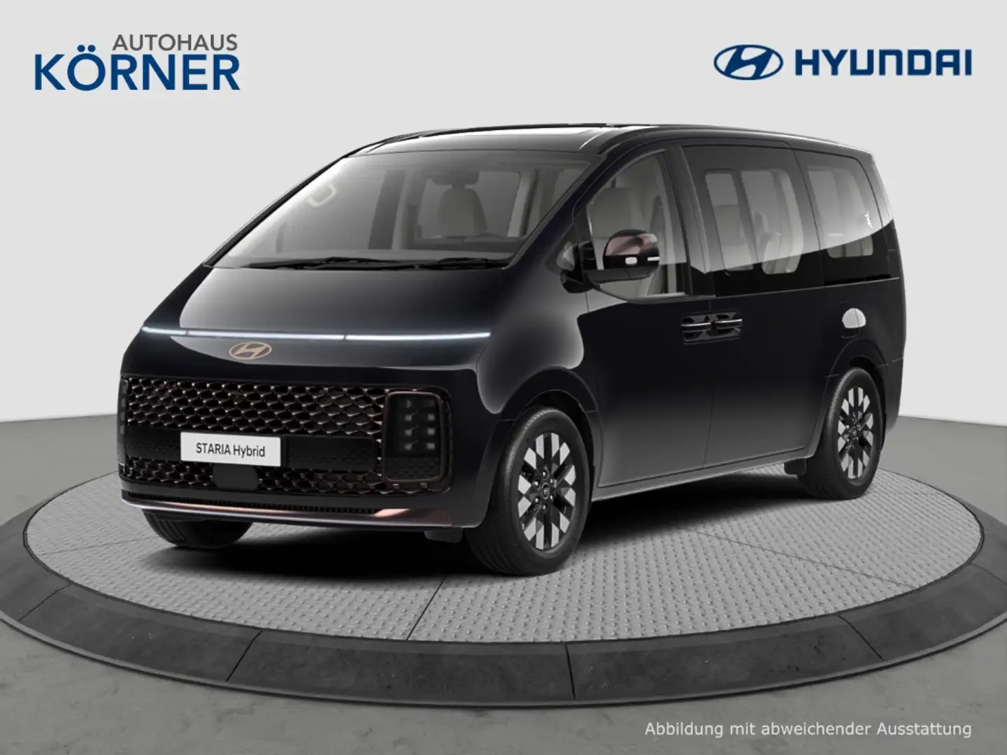 Hyundai STARIA HYBRID 1.6 T-GDI SIGNATURE GLASSCHIEBEDACH 360 KAM Noir - 1