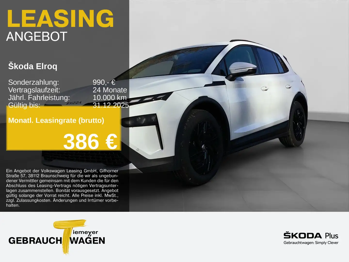 Skoda Elroq 50 LOFT MATRIX ASSIST KAMERA KEYLESS Weiß - 1