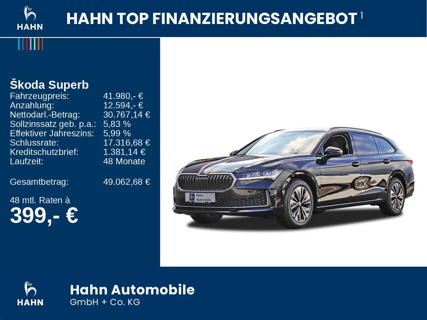 Skoda Superb Combi Selection 2,0 TDI 150PS DSG AHK Schwarz - 2