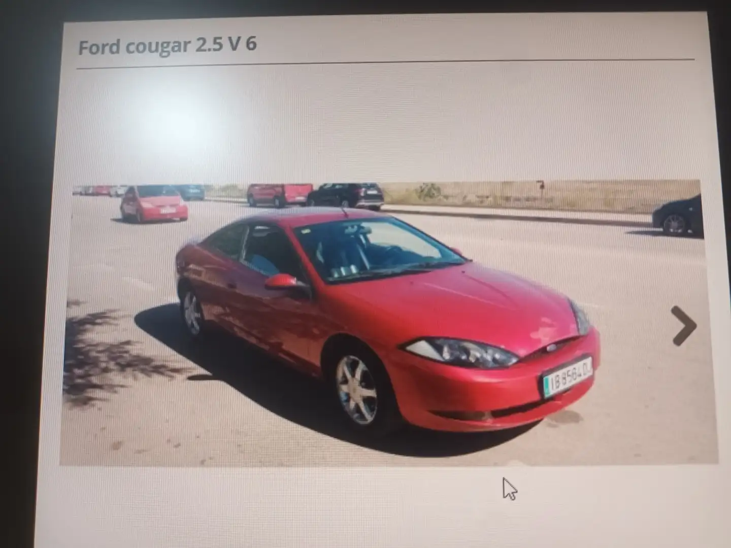 Ford Cougar 2.5 V6 Rouge - 1