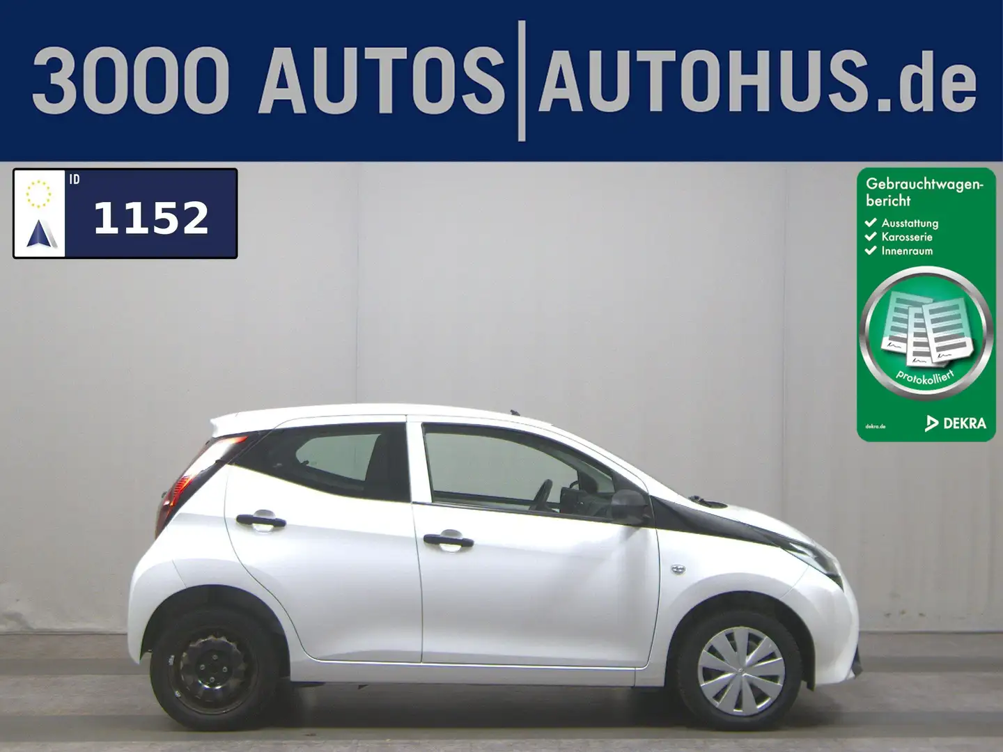 Toyota Aygo 1.0 x-business DAB Bluetooth Klima Weiß - 1