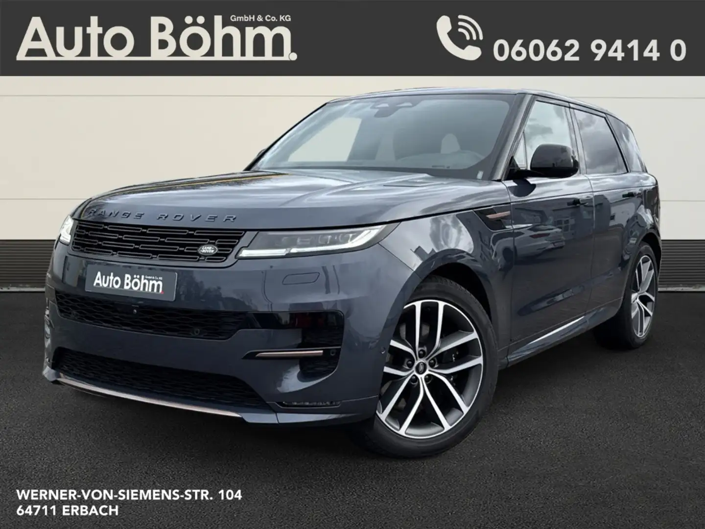 Land Rover Range Rover Sport P510 e Autobiography+AHK+23 Zoll Blau - 1