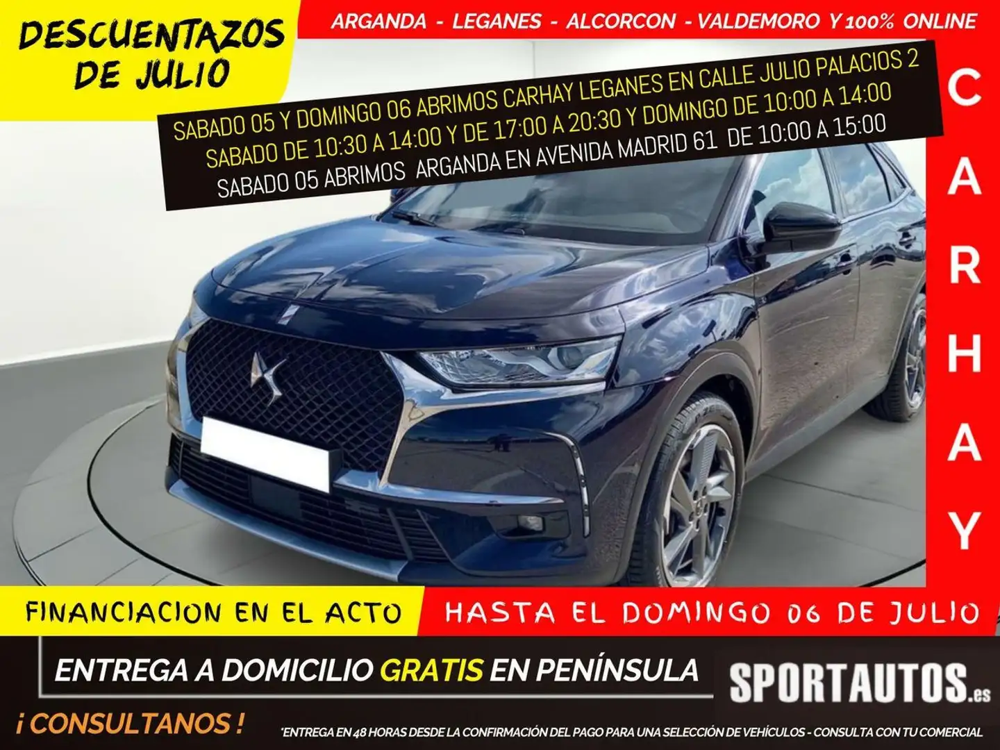 DS Automobiles DS 7 Crossback 1.6 E-TENSE PHEV BASTILLE+ AUT Azul - 1