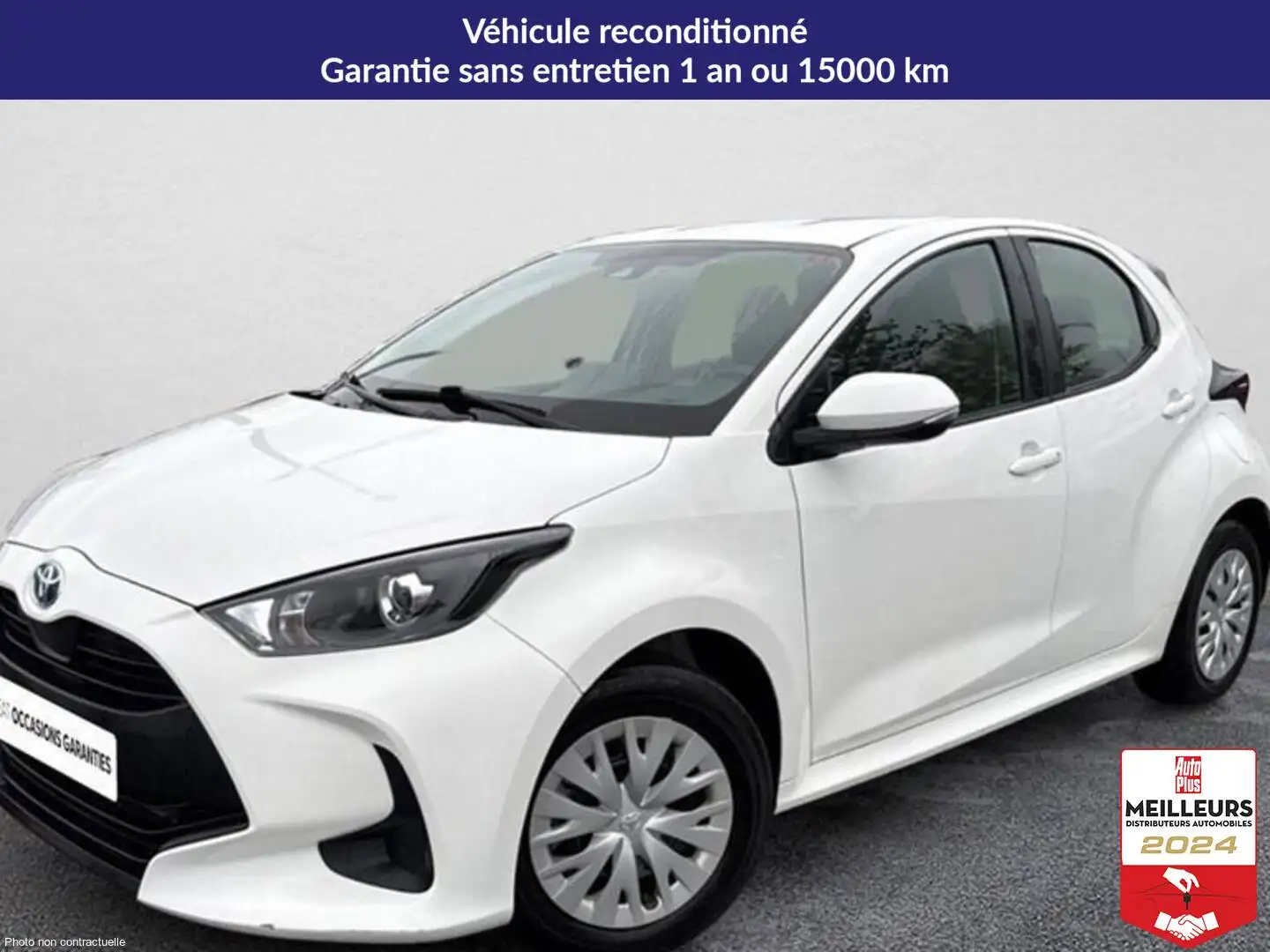 Toyota Yaris Hybride 116h dynamic Blanc - 1