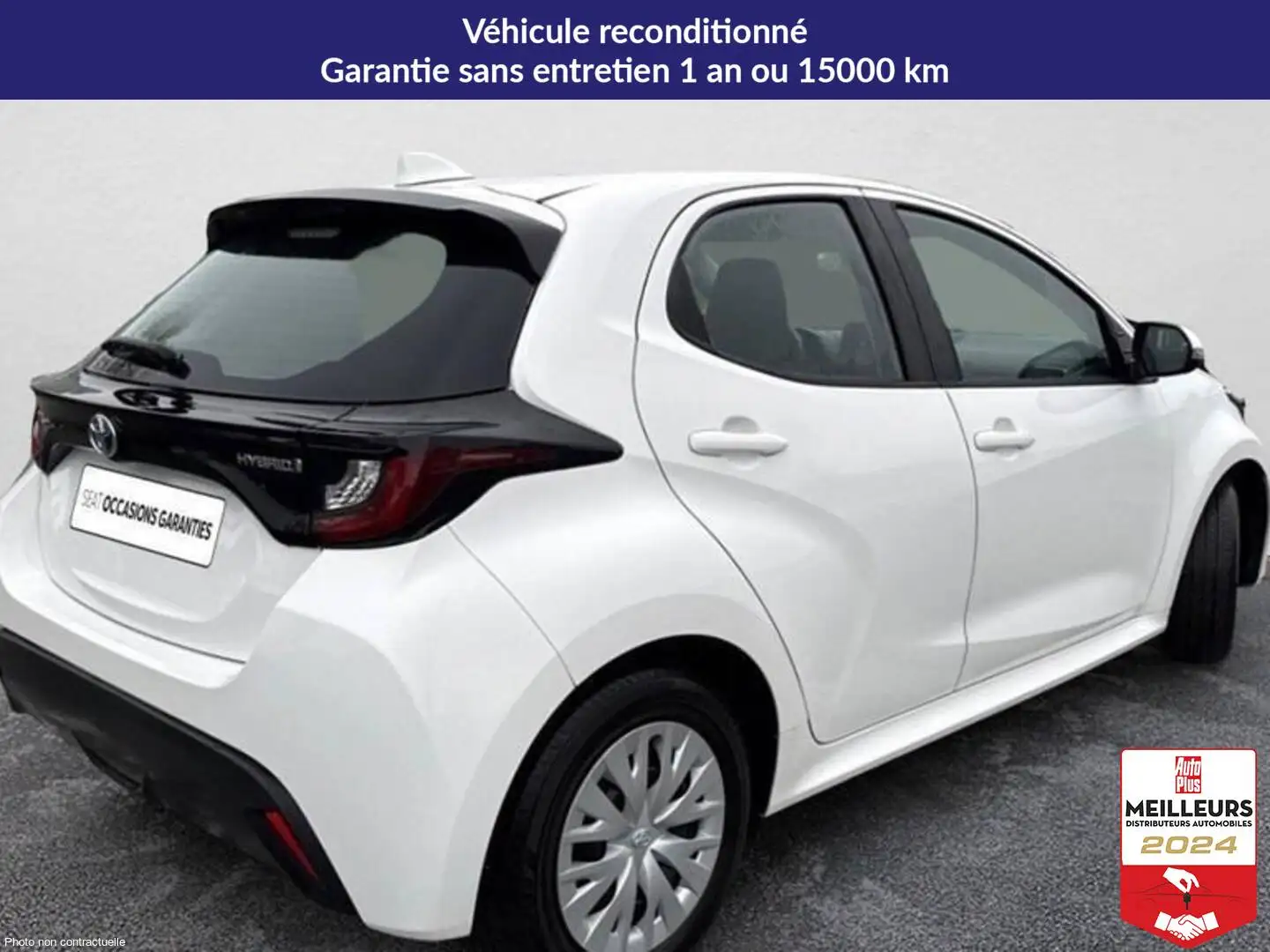 Toyota Yaris Hybride 116h dynamic Blanc - 2
