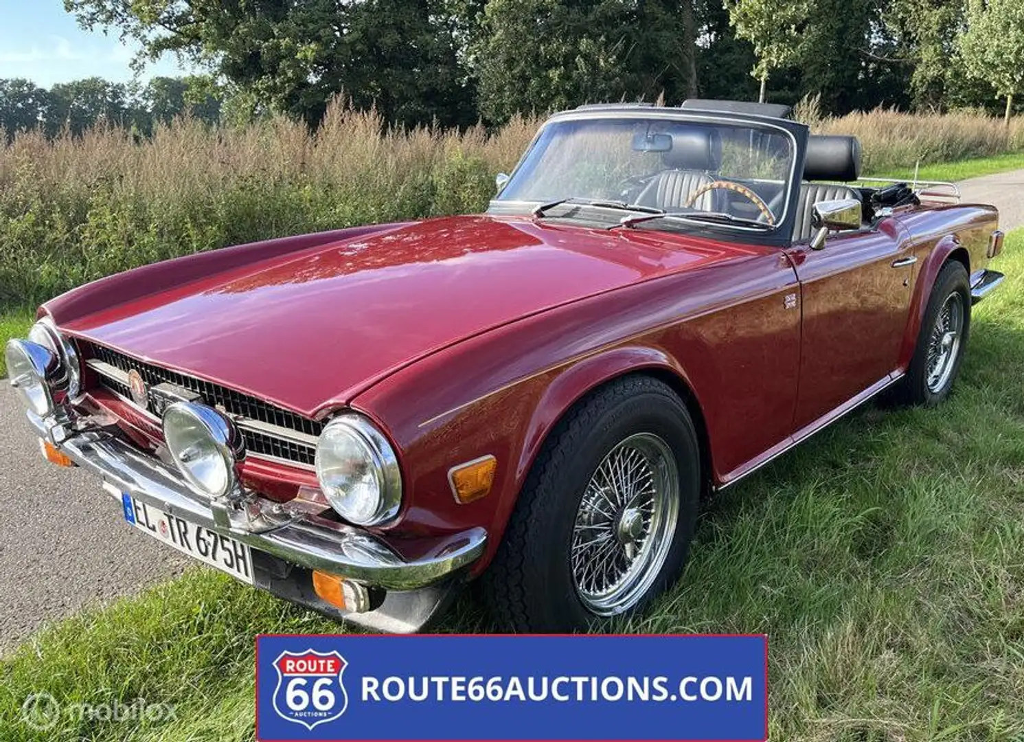 Triumph TR6 | 1976 | Route 66 Auctions Schwarz - 1