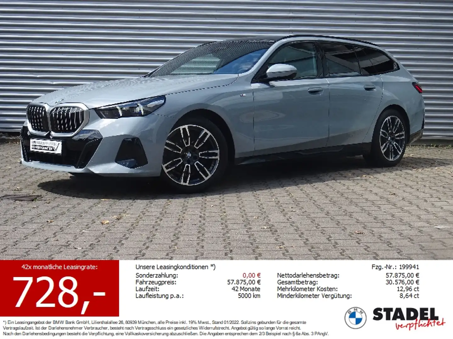 BMW 520 d xDrive Tour M Sport AB-Assist AHK Pano HiFi Gris - 1