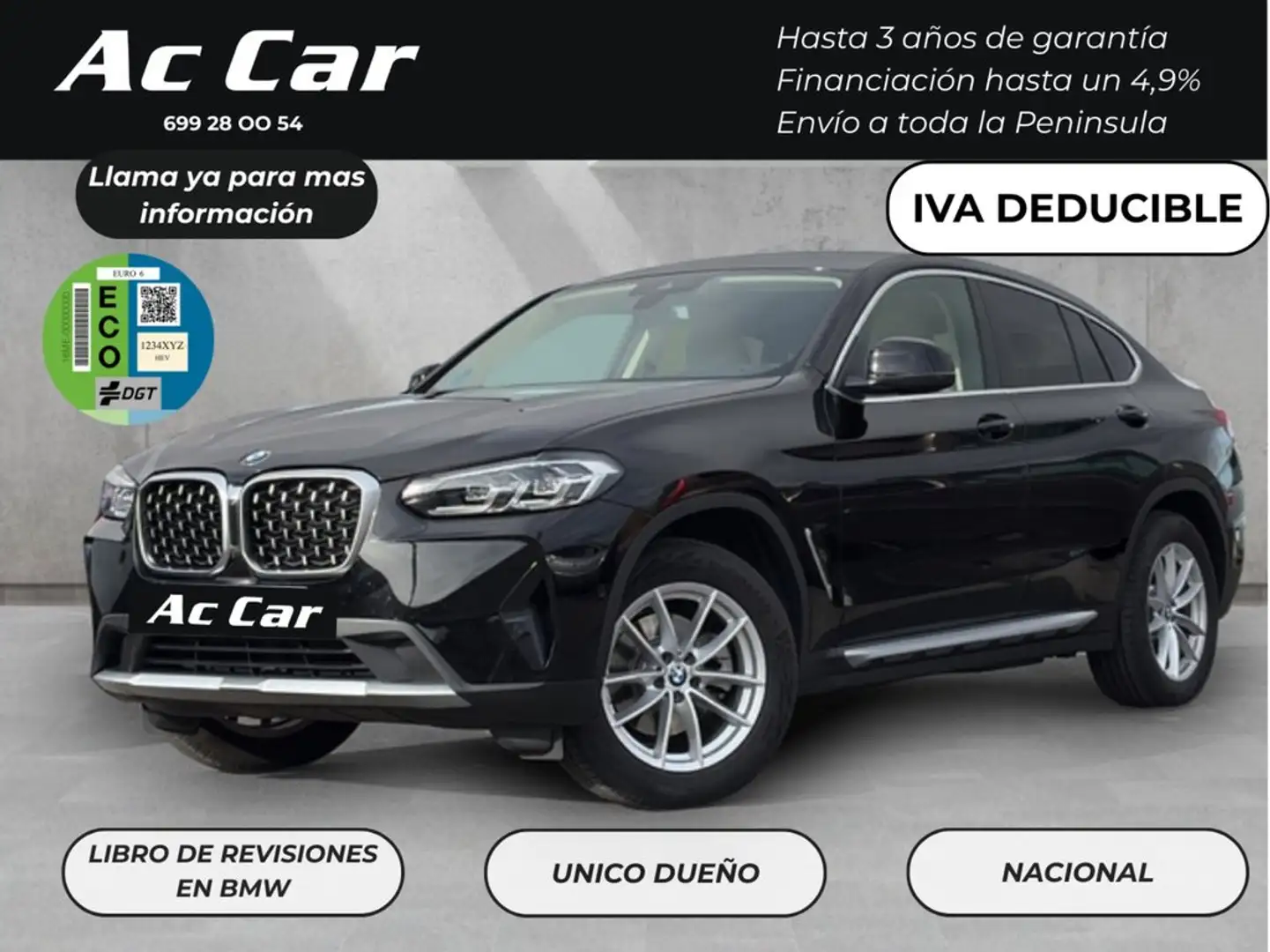 BMW X4 xDrive20d Negro - 1