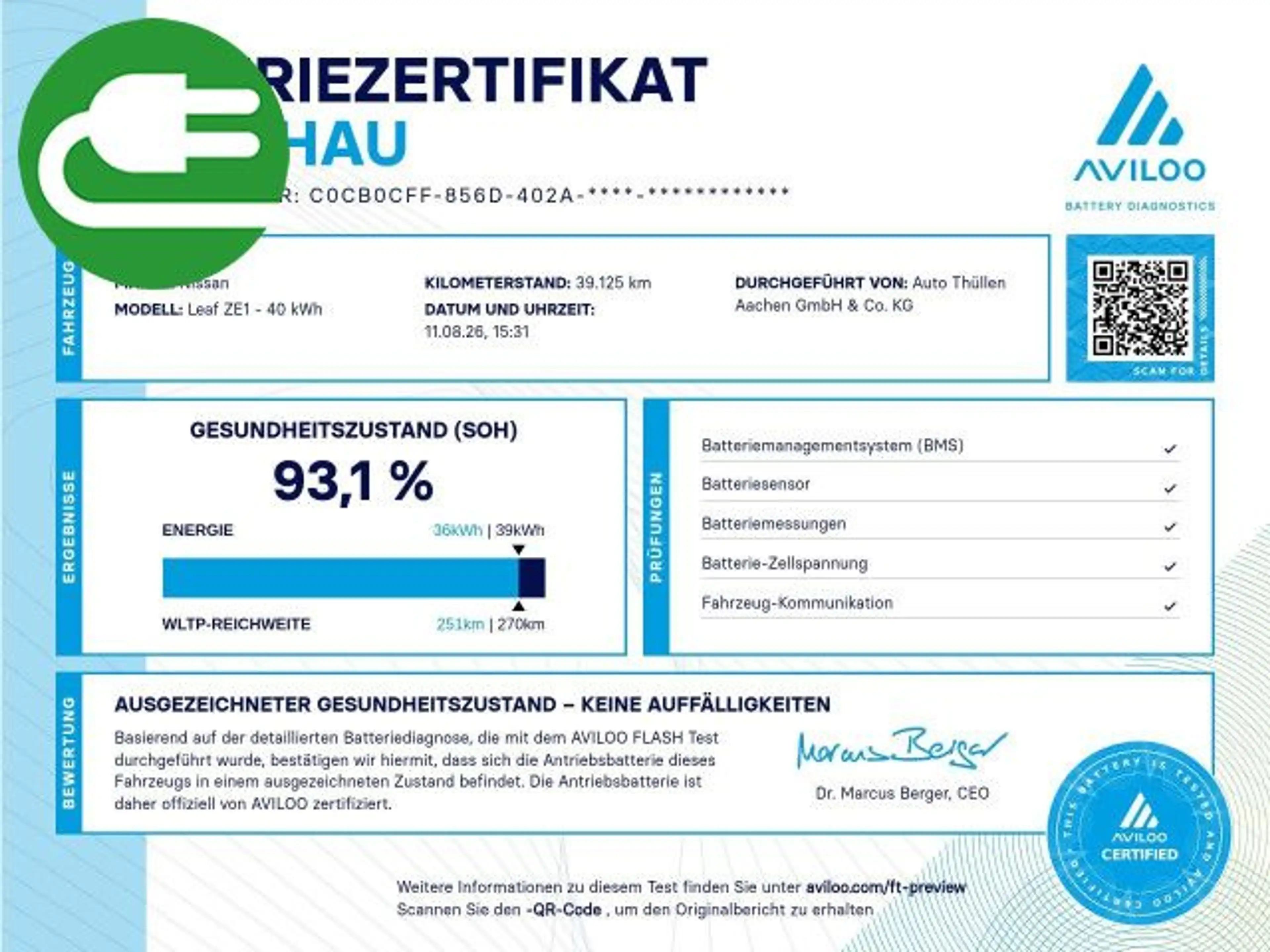 Nissan Leaf 39 kWh N-Connecta WinterP Navi Bluetooth — photo 2