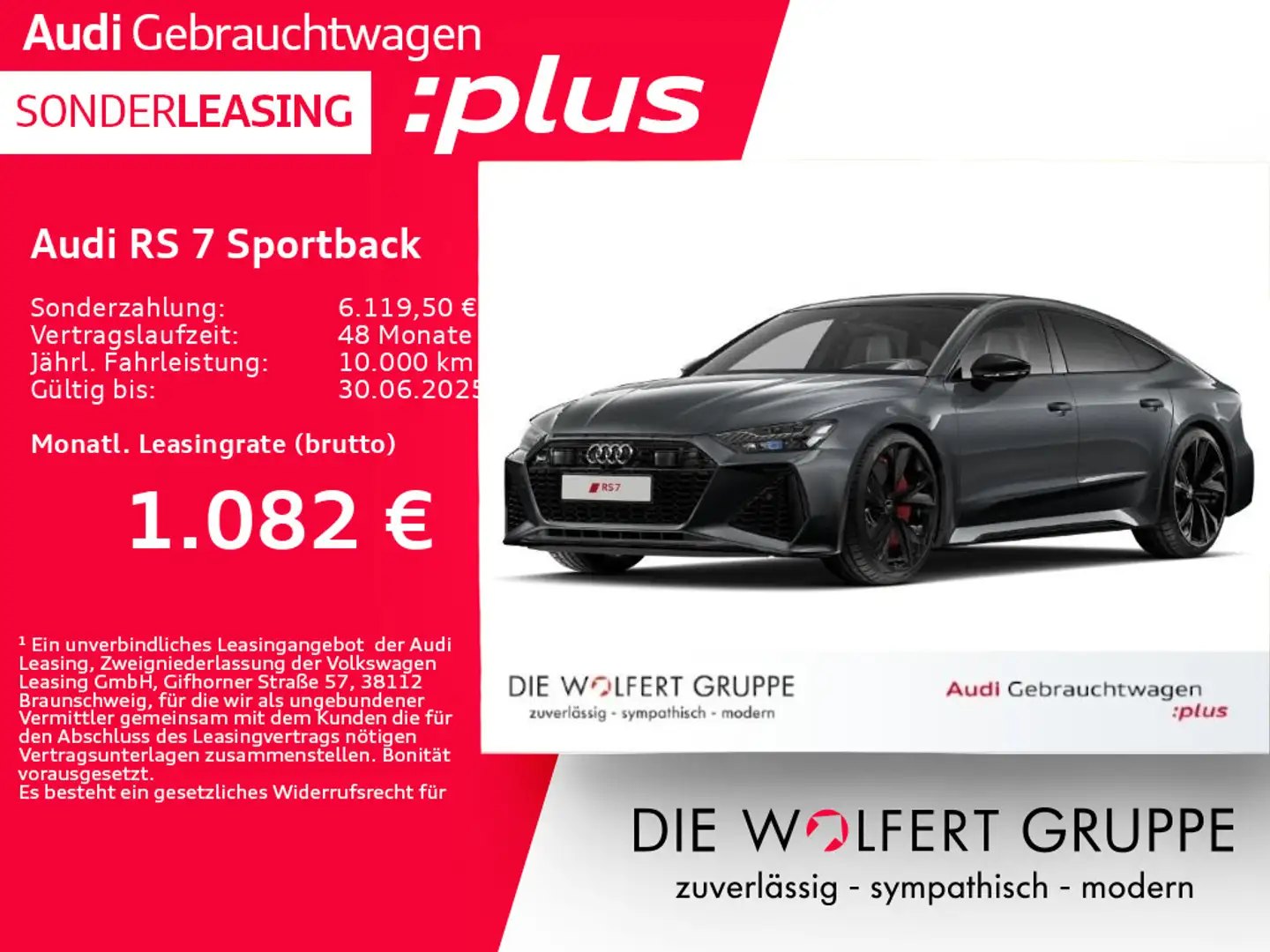 Audi RS7 performance RS-SPORT-AGA*ACC*360° Grau - 1
