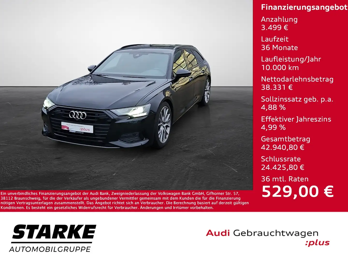 Audi A6 Avant 50 TDI tiptronic quattro Sport S-line Nav... Schwarz - 1