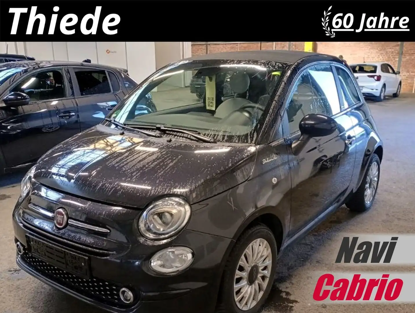Fiat 500C 1.0 GSE HYBRID CABRIO NAVI/LED/PDC/TEMP/DAB Schwarz - 1