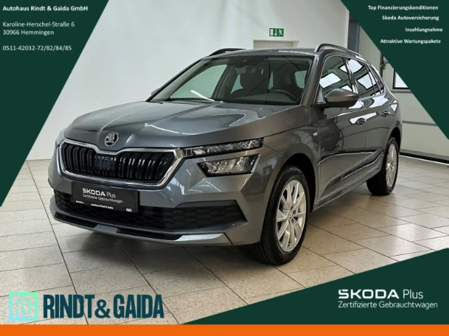 Skoda Kamiq Tour 1.0 TSI DSG AHK Kamera SHZ LED Freispr Grau - 1