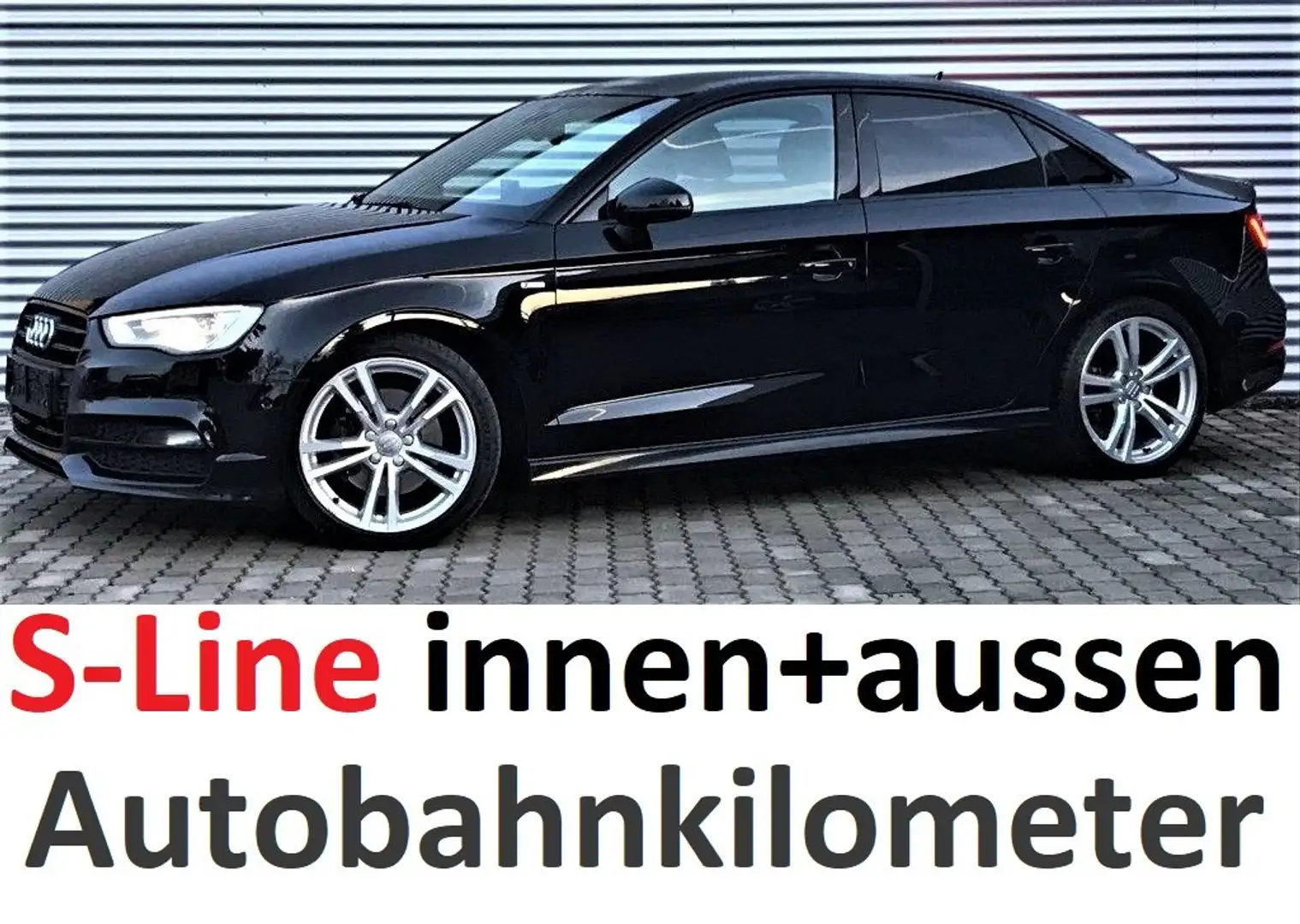 Audi A3 S line Sportpaket quattro,ACC,Abgefl.Lenkrad,Leder Schwarz - 2