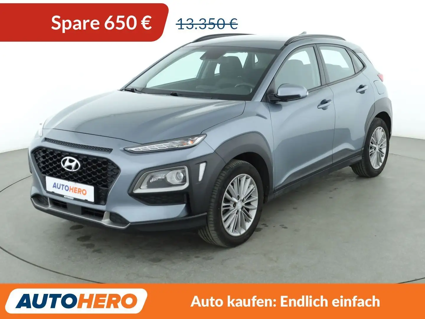 Hyundai KONA 1.0 TGDI Trend 2WD *NAVI*LED*TEMPO*CAM*PDC*SHZ* Grau - 1