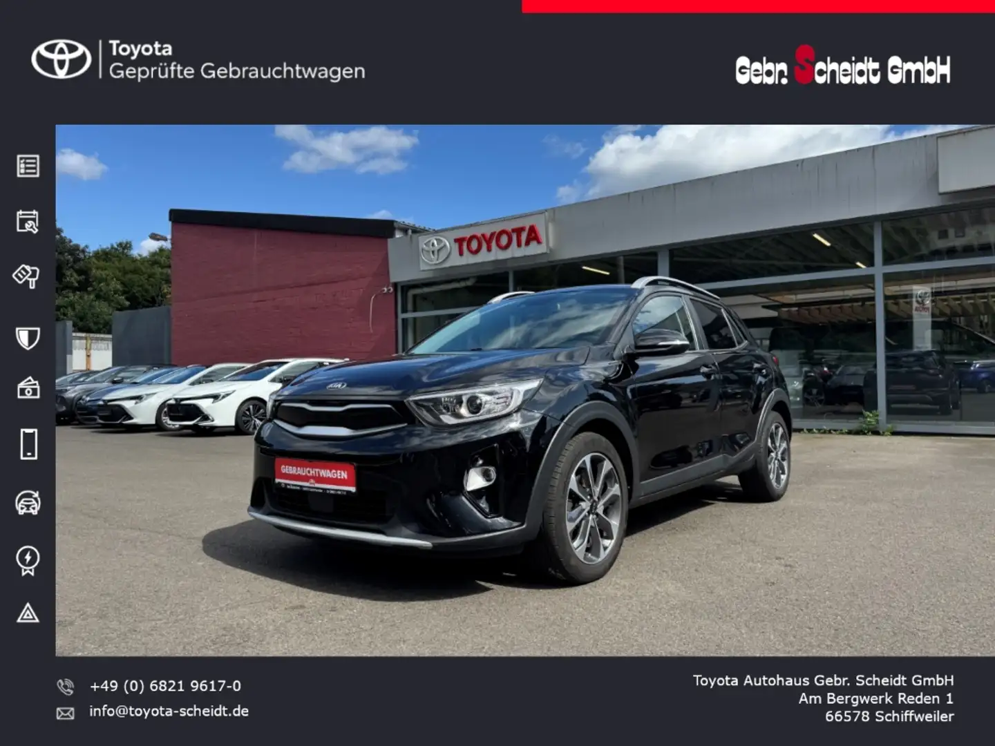 Kia Stonic Spirit 1.0 T-GDI 120PS Apple CarPlay Android Auto Noir - 1