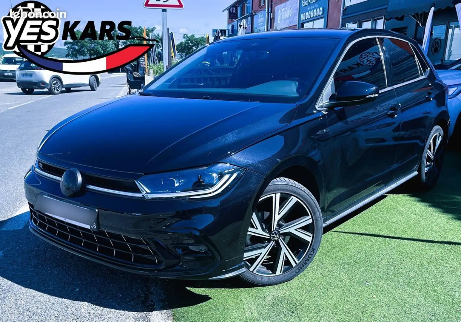Volkswagen Polo 1.0 TSI 110ch R-Line DSG7-CARNET A JOUR Schwarz - 1