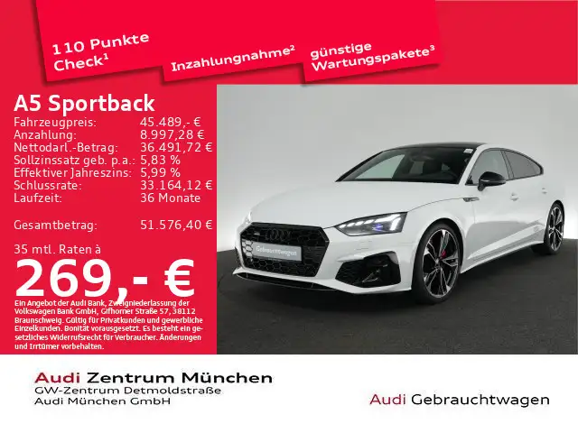 Audi A5 45 TFSI qu. S tronic S line competi