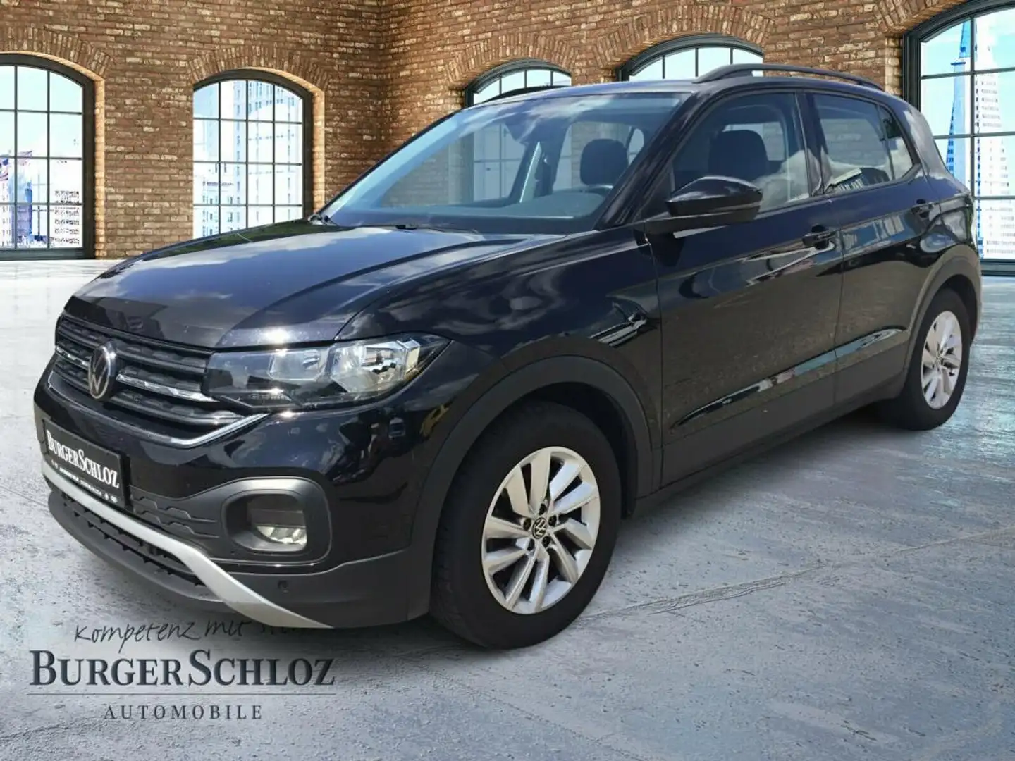 Volkswagen T-Cross 1.0 TSI Life SpurH DynLi AHK LM PDC Schwarz - 1