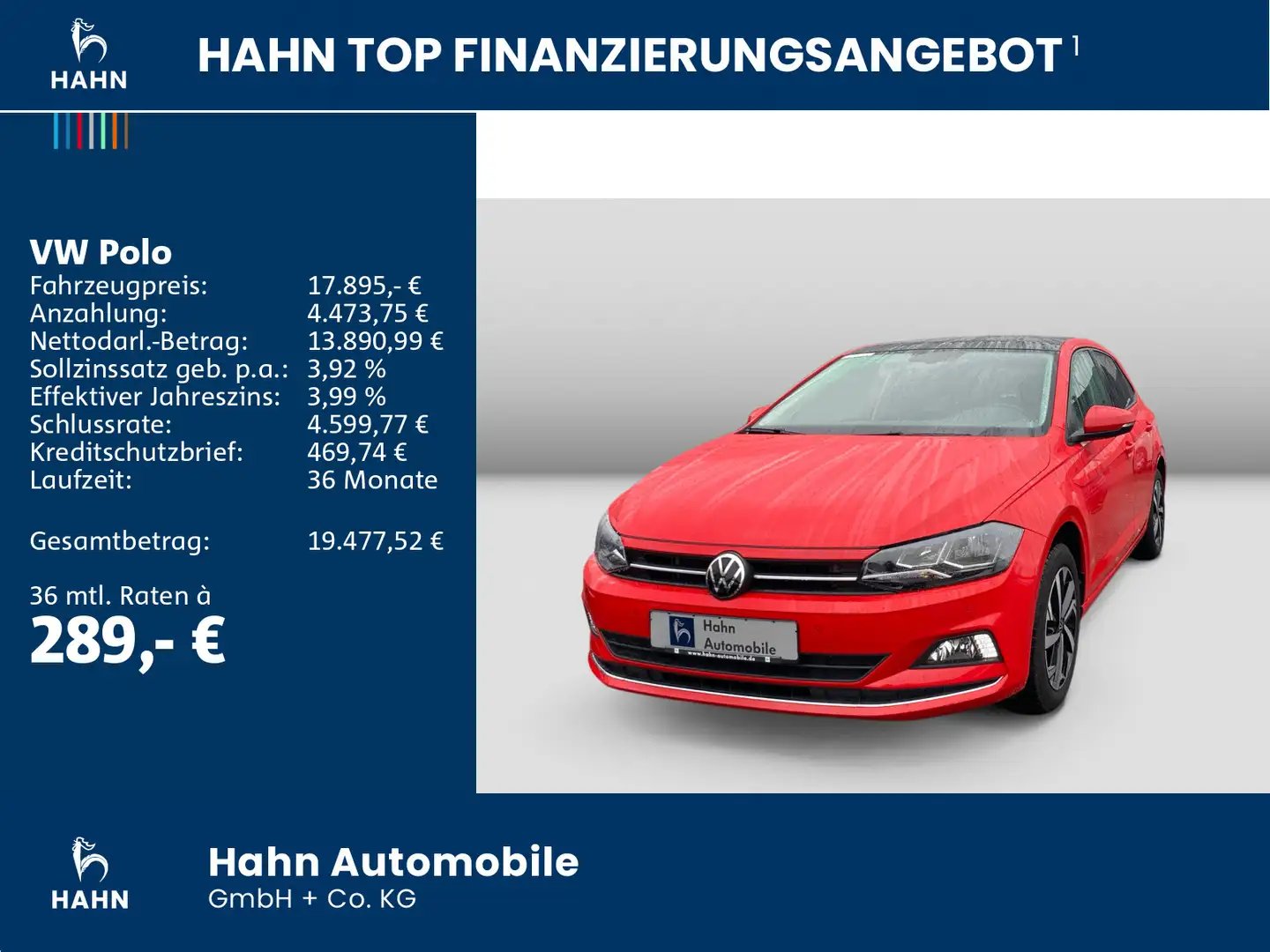 Volkswagen Polo 1.0 TSI DSG Highline Pano SHZ PDC Navi ACC Rot - 2
