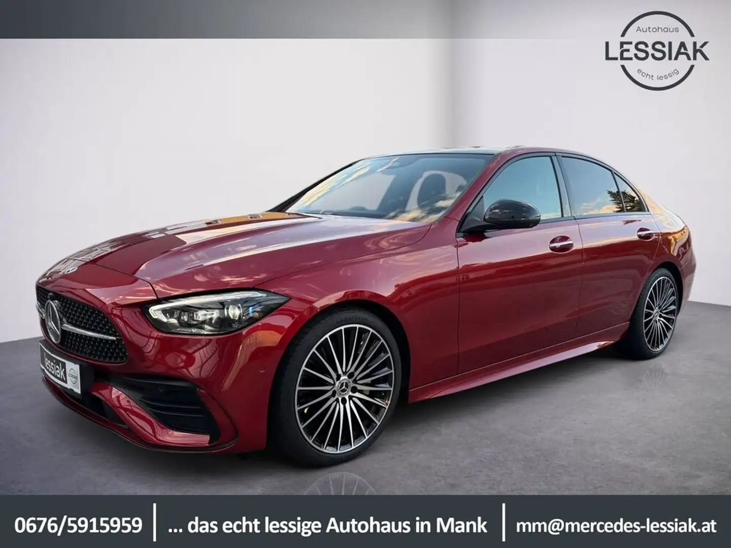 Mercedes-Benz C 300 d 4M | AMG | Pano | HUD usw. Rot - 1