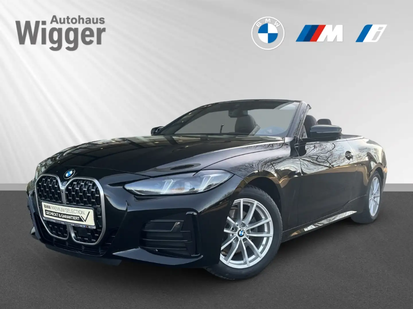 BMW 420 d Cabrio M Sport/Navi/Leder/Soundsystem/ACC Schwarz - 1