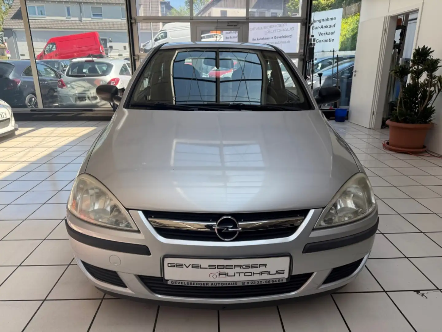 Opel Corsa C 1.0 Automatik TÜV neu Garantie Klima met. ABS Se Argent - 2