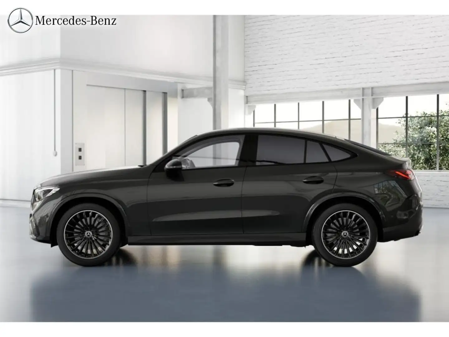 Mercedes-Benz GLC 220 d 4M Coupé AMG Night+MBUX+RüKam+LED+AHK Grijs - 2