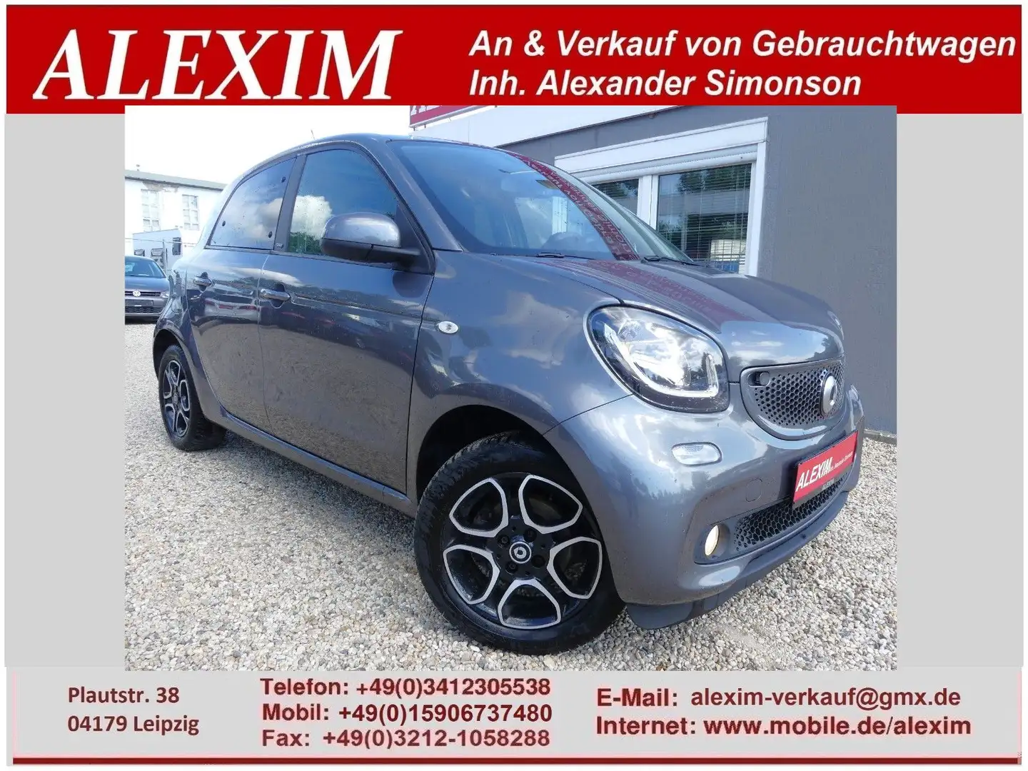 smart forFour Automatik/Bluetoo/Temp./Klima/Panorama Grau - 1
