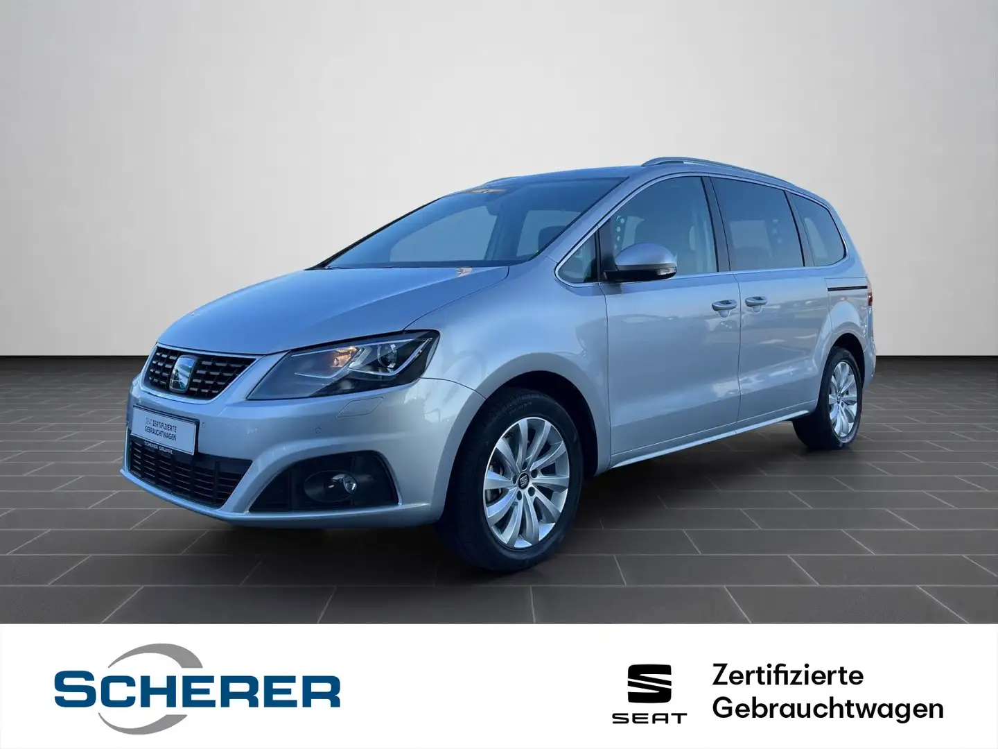 SEAT Alhambra Style 2.0 TDI DSG Bi-XENON NAVI PANO AC Zilver - 1