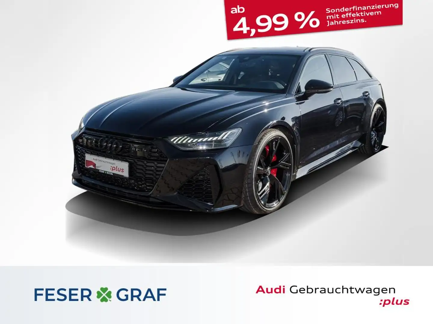 Audi RS6 Avant HD-Matrix,B&O,Dynamik-Paket,Vmax280,22" Noir - 1