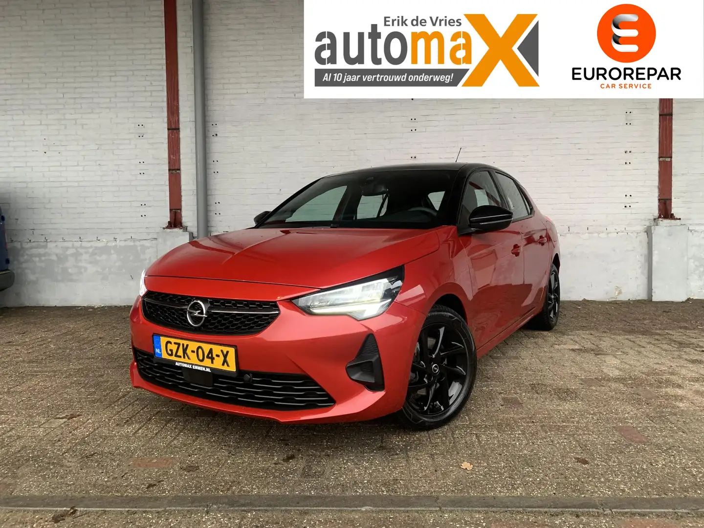 Opel Corsa 1.2 GS-Line |100PK!|Pano!|Carplay!| Rood - 1