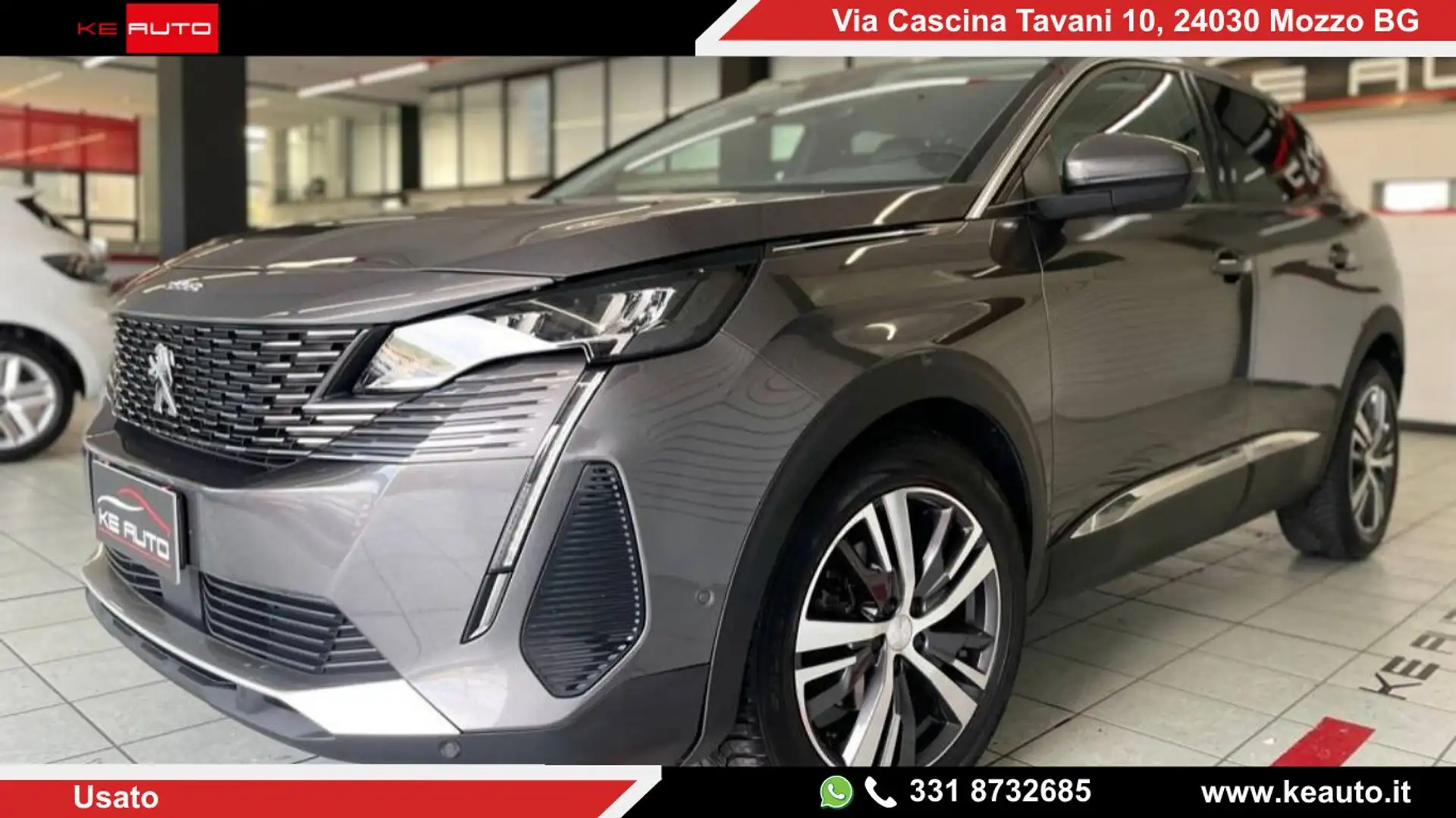 Peugeot 3008 1.5 bluehdi Allure s Grigio - 1