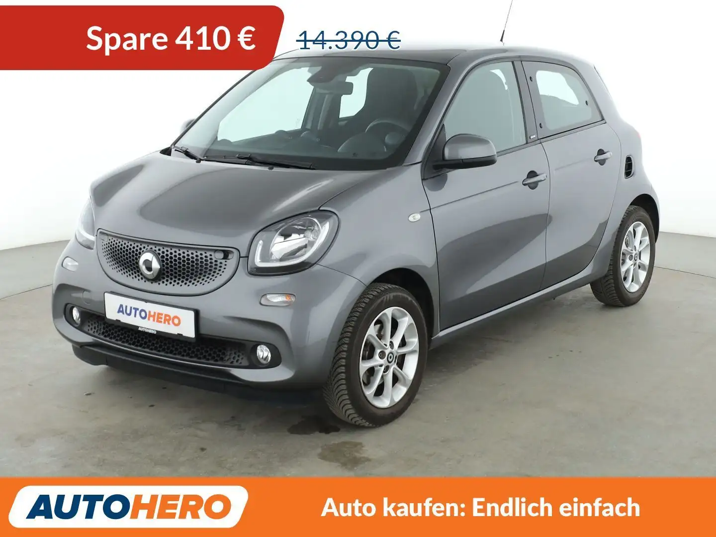 smart forFour 0.9 Turbo passion Aut.*NAVI*PDC*SHZ*KLIMA*TEMPO* Gris - 1