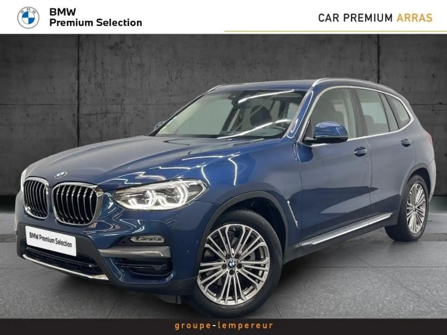 BMW X3 sDrive18dA 150ch  Luxury Bleu - 1