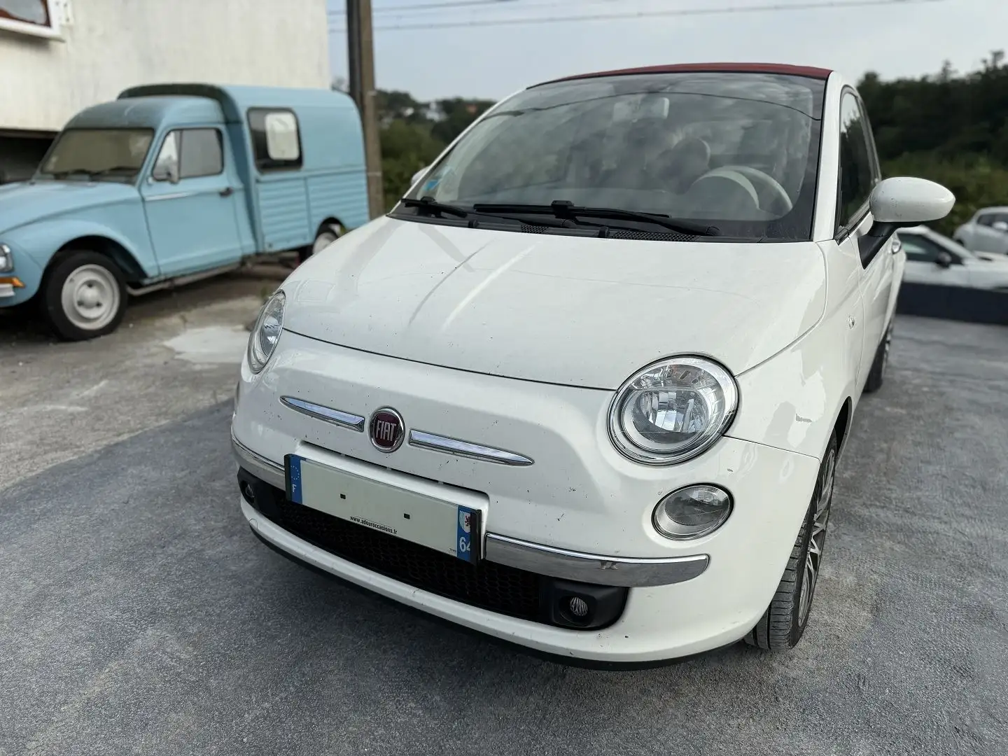 Fiat 500C 0.9 8V TWINAIR 85CH S\u0026S LOUNGE Blanc - 2
