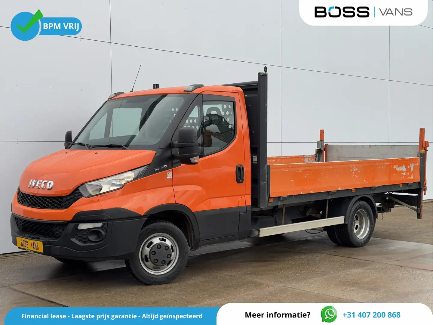 Iveco Daily 35C15 Open Laadbak 3.5t Trekhaak Laadklep Pritisch Portocaliu - 1