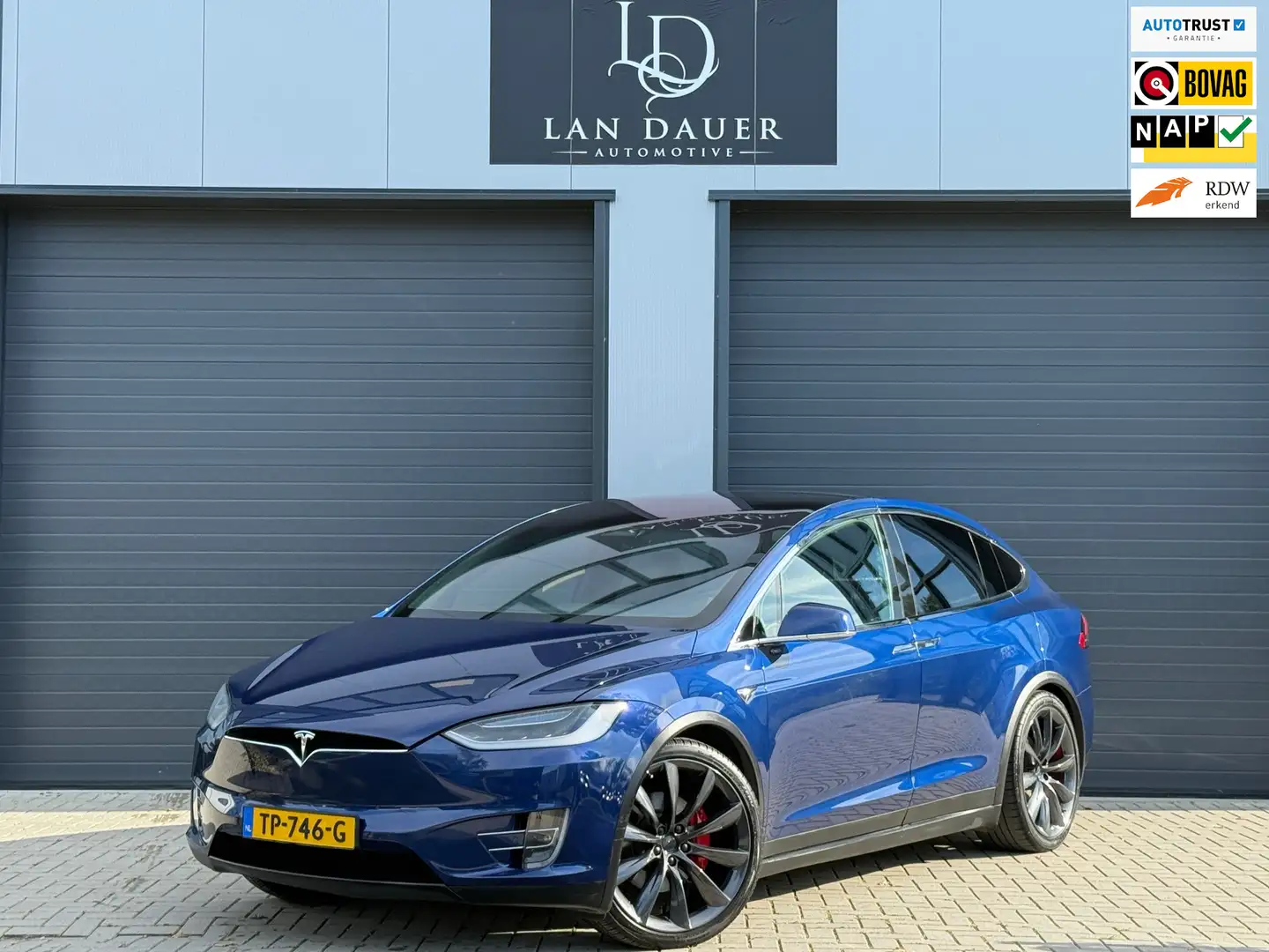 Tesla Model X 100D 6P / 87% SOH / 22 Inch / Trekhaak / ACTIE Albastru - 1