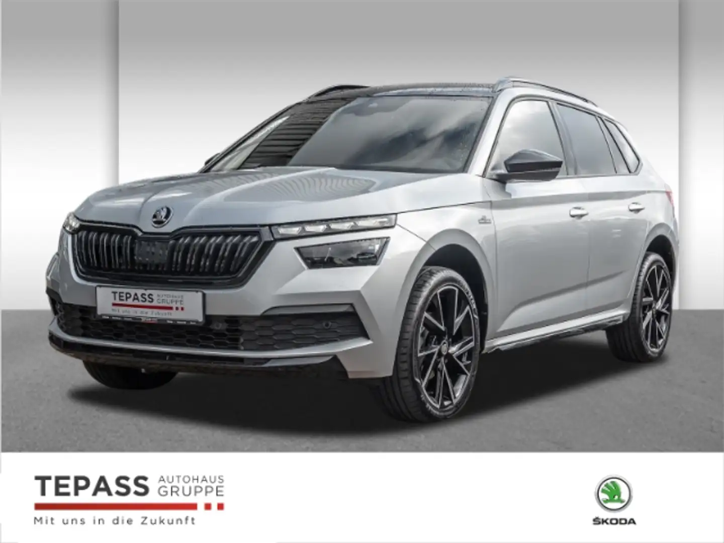 Skoda Kamiq 1.5l TSI Monte Carlo LED APP PDC SHZ Silber - 1