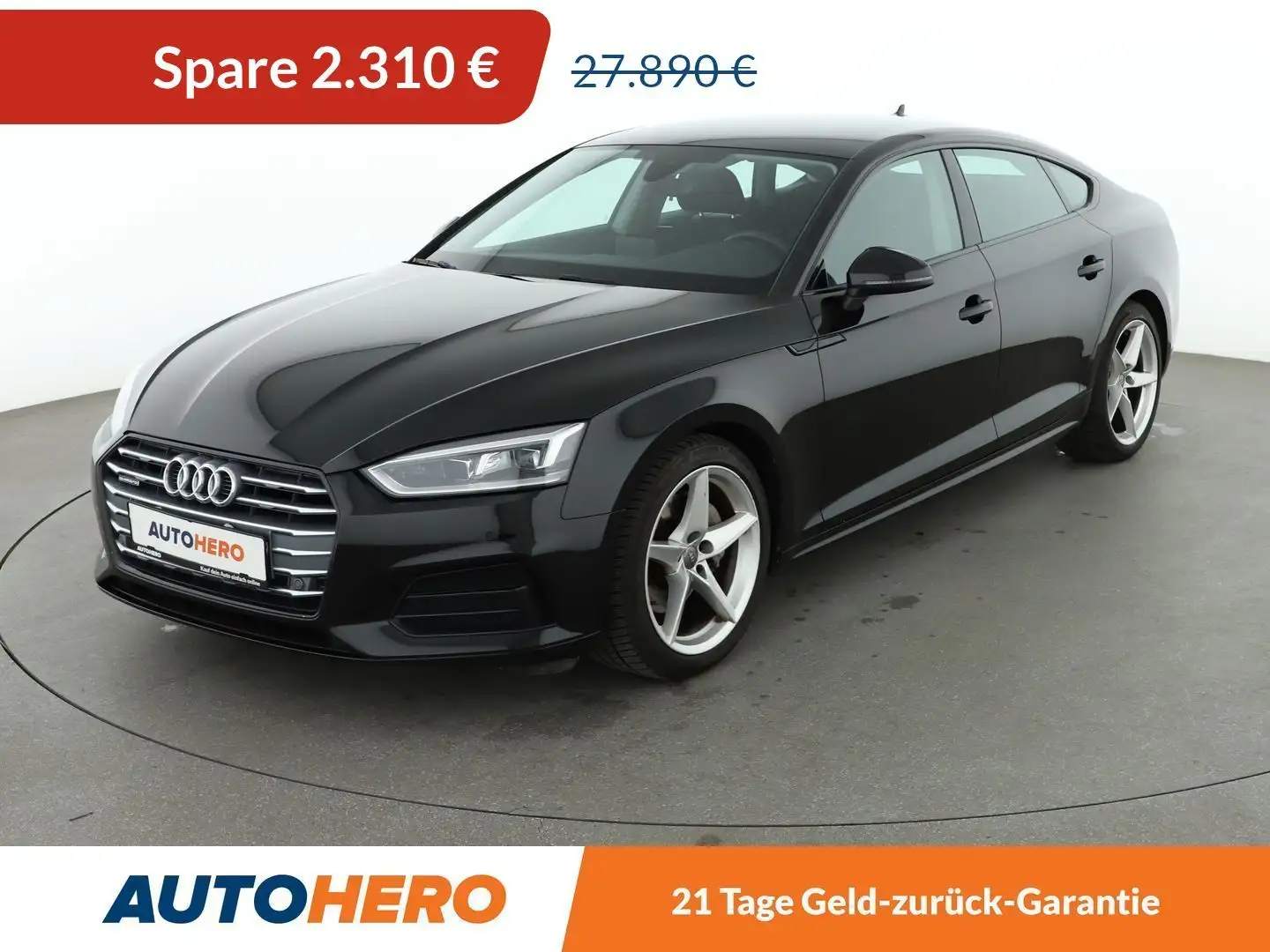 Audi A5 40 TDI quattro Sport Aut.*NAVI*TEMPO*LED*AHK*PDC* Schwarz - 1
