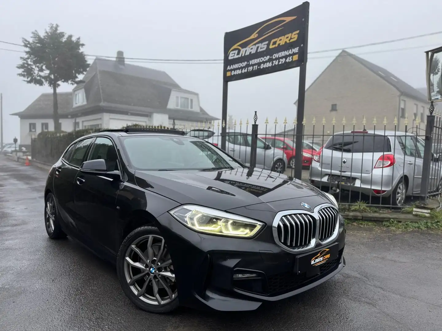 BMW 118 I - M-Packet // toit ouvrant // semi cuire Noir - 1