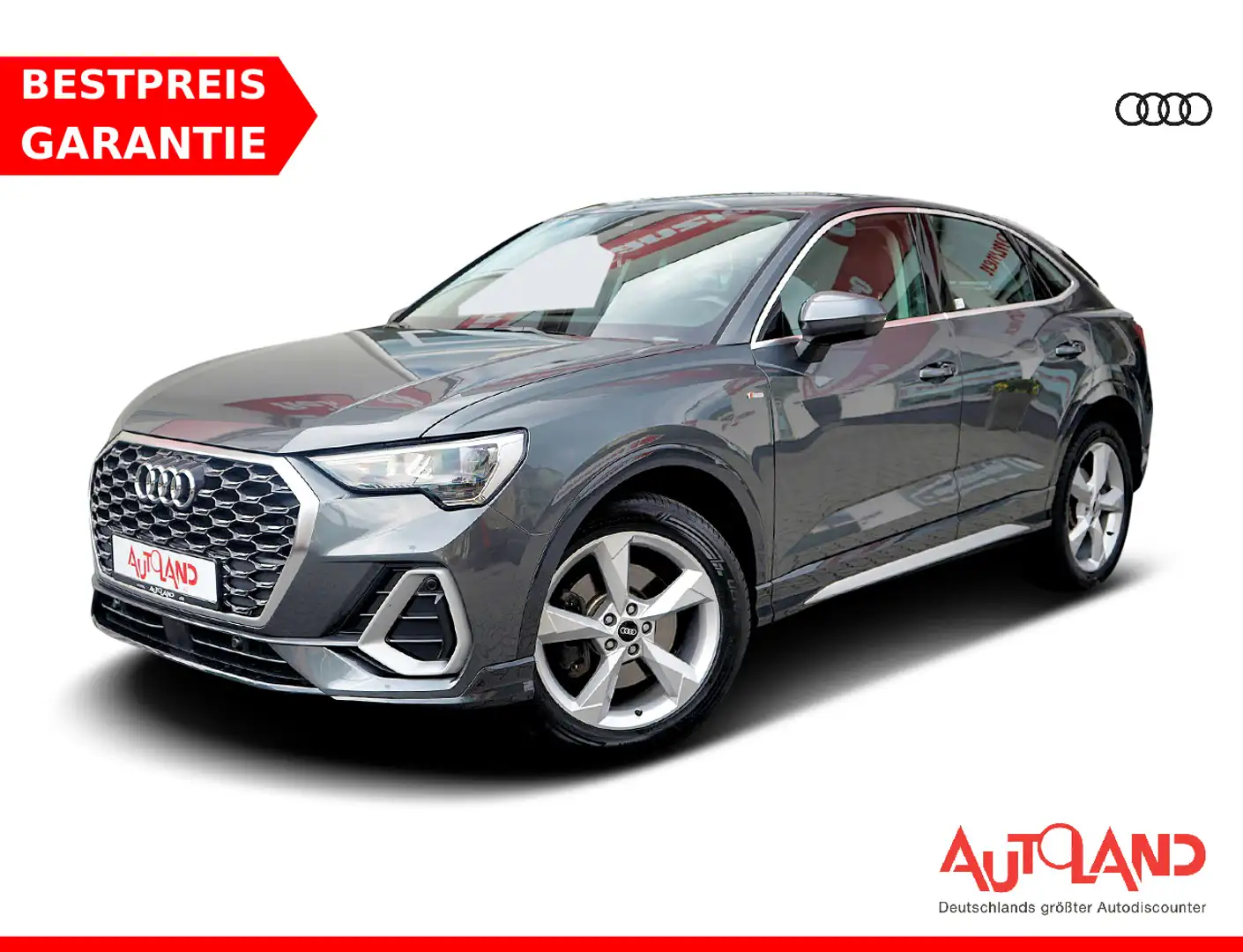 Audi Q3 Sportback 40 TDI quattro S line LED Navi ACC Gris - 1