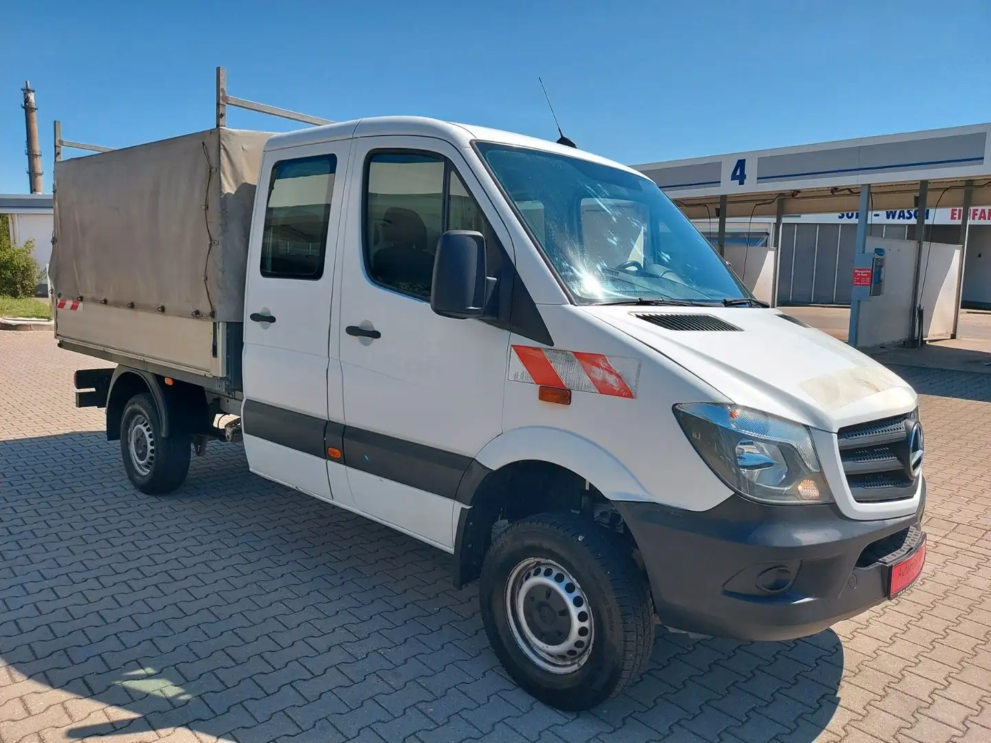 Mercedes-Benz Sprinter II Pritsche DoKa 6 Sitze 316 CDI 4X4 Weiß - 1