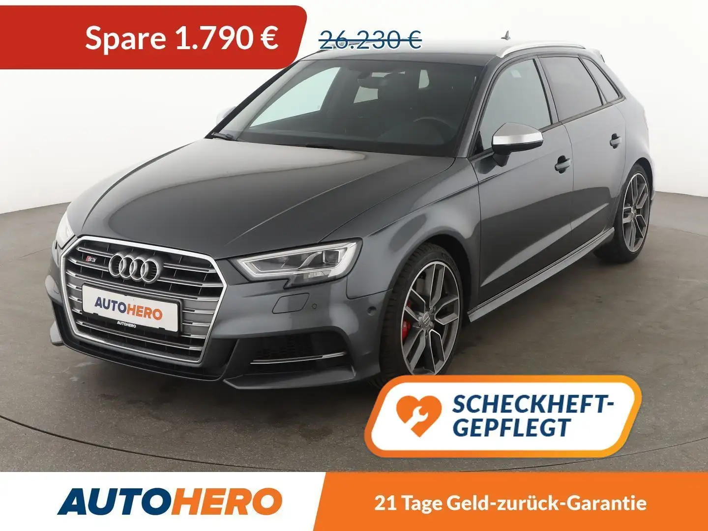 Audi S3 2.0 TFSI quattro Aut.*NAVI*PDC*SHZ*TEMPO* Grau - 1
